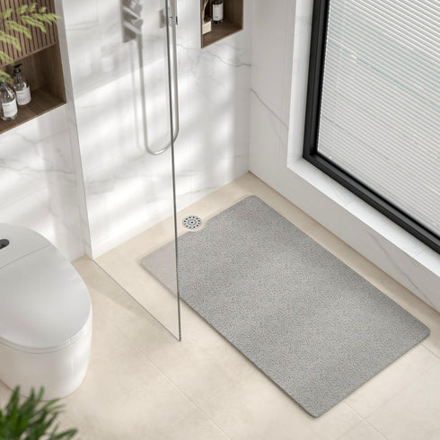 40 28 Inch, HITSLAM Non Slip Bathtub Mat x Extra Long Bath Mat for Tub, Soft PVC Loofah Shower Floor Mat with Drain
