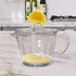 Glass Measuring Cup 2-Cup with Lemon and Lime Juicer, Manual Juicer, and Liquid Measuring Cup