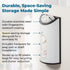 Honey-Can-Do Stainless Steel Plastic Bag Saver & Trash Bag Dispenser, Wall-Mounted Plastic Bag Organizer for Kitchen