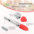 6 Pieces Mini Silicone Tip Tongs, 7 Inch Kitchen Serving Tongs, Small Metal Locking Tongs for Salad Grilling, 6 Colors