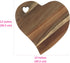 Heart Shaped Charcuterie Board, Unique Wooden Cutting Board for Meat and Cheese Platter, Acacia Wood