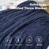 Battilo Navy Cable Knit Throw Blanket, Super Soft Cozy Decorative Knitted Blanket for Couch, Bed, Sofa, Chair 50"x60"