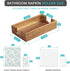 Napkin Holder for Bathroom, Acacia Wooden Guest Towel Holder Tray for Bathroom, Disposable Paper Hand Towel Holder