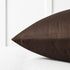 Mixhug Set of 2 Cozy Velvet Square Decorative Throw Pillow Covers, Coffee Brown, 18 x 18 Inches for Couch and Bed