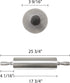Thunder Group ALRNP018 Rolling Pin, 18", 3-1/2" Dia. Barrel