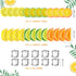 24 12 Set Cindeer Pcs Fake Lemon Slices Blocks and Pcs Fake Ice Cubes - Artificial Lemon Lime Slice and Acrylic Ice