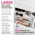 Criusia 26 Pack Large Clear Plastic Drawer Organizer Bins, Heavy Duty Acrylic Kitchen Storage