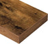 QEEIG Floating Shelves for Wall - Rustic Brown Bathroom Shelf, Bedroom Kitchen Small Book Shelf, 16 inch Set of 2