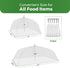 Simply Genius 6 Pack Mesh Food Cover Set, 2 Jumbo (100cm x 60cm) & 4 Large (17”x17”) Pop-Up Food Tents for Outdoors,