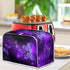 Purple Butterfly Print Toaster Cover 2 Slice Wide Slot, Lightweight Dust Protection Washable Appliance Bag