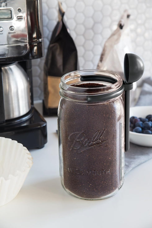 Jarware Coffee Spoon Clip, 6" for Wide Mouth Mason Jars