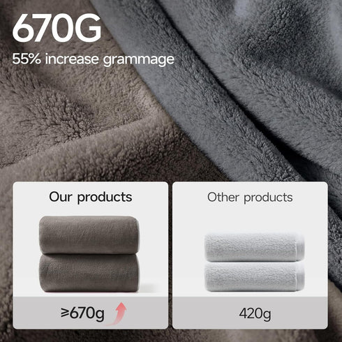 6 Set 2 2 2 670GSM Sets REDKISS Piece Towel - Bath Sheets, Hand Towels, Washcloths, Ultra Soft & Highly Absorbent