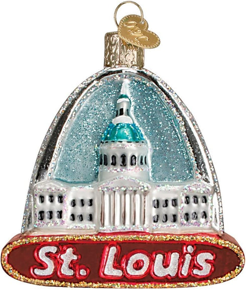 Old World Christmas Cities, Places and Landmarks Glass Blown Ornaments, St Louis