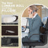 coceyese Long-15 4.3'') Lumbar Roll Pillow for Lower Back, Lumbar Support Foam Roll Cushion with Pillowcase