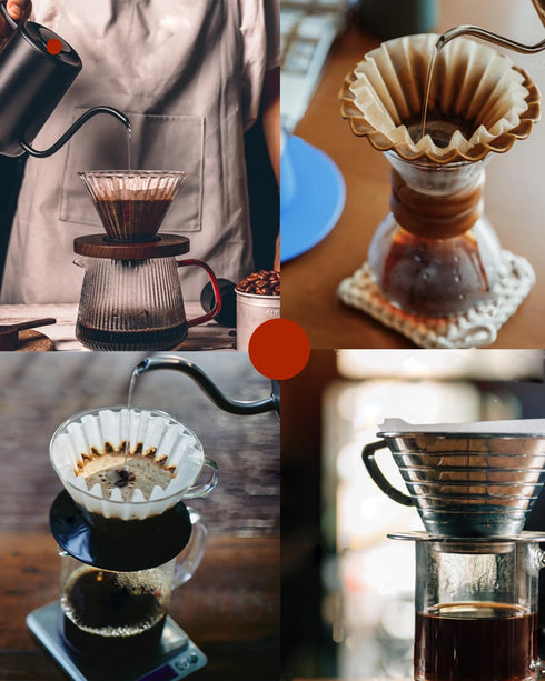 1-2 Cup Small Coffee Filters, 100 Count Disposable Basket Coffee Filter Paper, Compatible with Kalita Wave Dripper