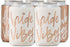 xo, Fetti Bachelorette Party Bride Vibes Can Cooler - White + Rose Gold, 10 Count, Bridal Shower Decoration