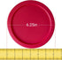 Replacement Lid for Pyrex 6" Storage Plastic Cover 4 Cup Bowl Dish 7201-PC Red (4-Pack) by MRX Solutions