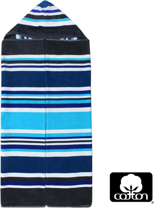39 68 100% 450 COTTON CRAFT Hooded Beach Towel Oversized x Towel with Hood for Adults - Ringspun Cotton Velour Terry
