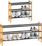 STORAGE MANIAC Expandable Shoe Rack, 16 Pairs Stackable Small Shoe Rack, Metal
