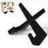 Cookbook Stand for Kitchen, Black Recipe Book Holder for Counter, Wooden Plate Display Stand for Tabletop
