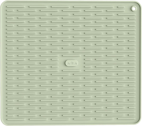 ME.FAN Silicone Dish Drying Mat, Kitchen Counter Protection Pad, 18''×16'' - Desert Sage, for Sink or Refrigerator