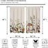 2 42Wx45H Inch Vintage Mushroom Window Curtains Leaves Botanical Rod Pocket Rustic Boho Mushroom Beige Curtain Drapes