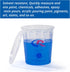 Paint Mixing Cup 20 Ounce, 12PCS Plastic Graduated Measuring Cups for Paint, Resin, Epoxy, Acrylic, Art