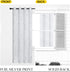 52 inches 90 inches, NICETOWN Room Darkening Curtain Panels for Living Room, by Greyish White, Home Fashion Decor Foil