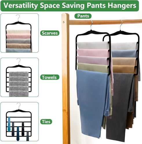 Closet Organizers and Storage - 3 Pack Space-Saving Velvet Hangers for College Dorm Room Organization