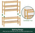H&D home interchanges 2-Tier Closet,Entryway,Hallway,Bathroom,Living 2-Tier) Bamboo Shoe Rack Organizer-Stackable