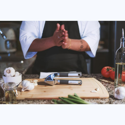 Anthill Premium Heavy Duty Garlic Press - Stainless Steel Rust proof Dishwasher Safe Garlic Mincer tool Easy-Clean