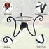 10 12 inch Lily's Home Metal Gazing Ball Stand - Durable Rust-Resistant Display Stand for to Balls - Indoor/Outdoor