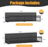 4 Pack 100% DTUQYX Magnetic Spice Rack for Refrigerator, Metal Strong Magnet Fridge Shelves, Space Saving Spice