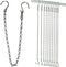 HEDGBOBO 10 Pack SIL Storagehook Silver Hanging Chains with Hooks, Grow Lights Chain