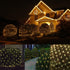 Bushes,100LED 5ftx5ft LED Christmas Net Lights Outdoor Christmas Decorations for Connectable Green Wire Net Christmas