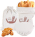 LZMYIVE 2 Pack Reusable Bread Bags for Homemade Bread, Linen Sourdough Bread Storage