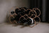 Dependable Industries Essentials Rose Gold Stackable Table Top Wine Rack, Holds 7 Bottles, Perfect for Home Decor