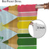 Focusbrite Set 2 Panels,42x63 Inches Children Pencil Curtains Cute Crayon Colourful Design Kids Boys Girls Curtain