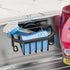 TAILI Sink Caddy with Strong Suction Cup, Sponge Holder for Kitchen Sink Organizer, Removable Sponge Caddy Inside Sink