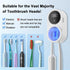 Toothbrush Holder and Cleaner Razor Holder/Dryer Light Cleaning and Air Drying Automatic Ratating Cover Rechargeable