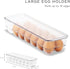 Sorbus Fridge Bins and Freezer Bins, Stackable Food Storage Containers, BPA-Free Organizers, Pack of 6