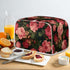 Flower Peony Toaster Cover 4 Slice, Dustproof Bakeware Cover for Small Appliance Decoration Accessories