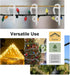 Kihanyoh (120, Christmas Light Clips, White Gutter Hooks Outside String Lights Clips Weatherproof Outdoor Seasonal
