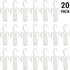 20 Pack IFAMIO White Plastic Shoe Drying Shelf Hangers, Lightweight, Durable, Sturdy, Quick Drying, Ideal for Home