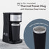 Elite Gourmet EHC-112B Personal Single-Serve Coffee Maker, Includes Stainless Steel Thermal Travel Mug
