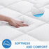 OLANLY Queen Quilted Fitted Mattress Pad, Cooling Soft Mattress Topper, Machine Washable Cover, 60x80 inch, White