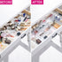 DCA 25 PCS Clear Plastic Drawer Organizer Tray, Bathroom Organizers and Storage Bins for Makeup, Kitchen Utensils, Jewelries, Gadgets, Office Desk by DCA
