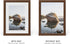 6x8 4x6 8x6 (6x8 HAUS AND HUES Picture Frame with Real Glass and Walnut Oak Matted to - Oak Picture Frame - Includes