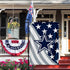 Welcome Decorations Garden Flag, Double Sided Football Sport Fans House Flag 12 X 18 Inch (Blue Stripe)