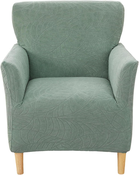 CRFATOP Stretch 1 Piece Chair Covers with Arms Jacquard Accent Chair Cover